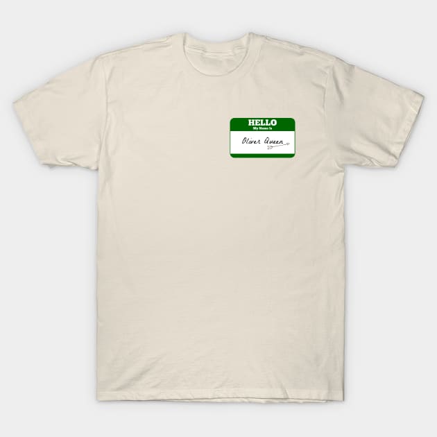 Hello My Name Is Oliver Queen Sticker - Green Arrow T-Shirt by FangirlFuel